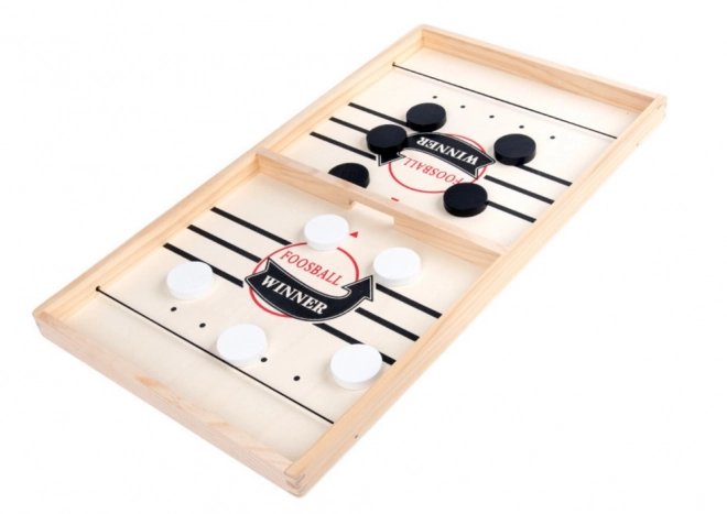 Gioco di Abilità Hockey Catapulta Air Hockey in Legno 53cm