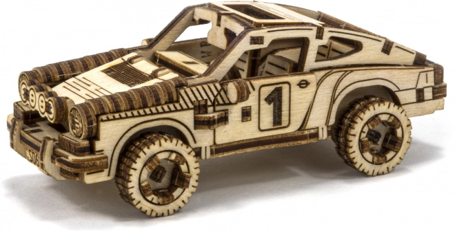 Puzzle 3D in legno - Modello auto da rally