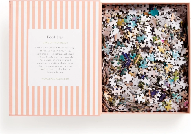 Puzzle Al Pool di Palm Beach 1000 pezzi