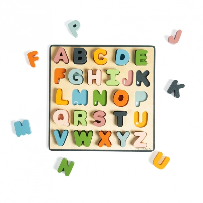 Puzzle in legno Bigjigs Toys lettere dell'alfabeto