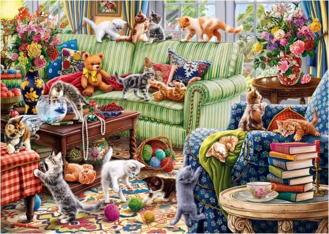 Puzzle Gattini in salotto 1500 pezzi