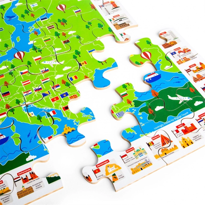 Puzzle Monumenti Europei di Bigjigs Toys