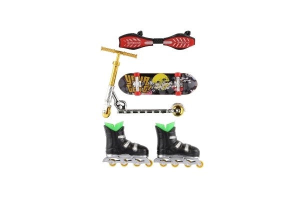 Set mini skateboard e accessori per dita