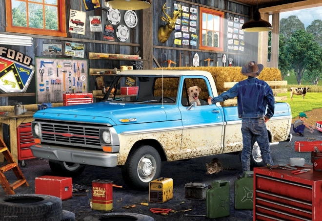 Puzzle in latta a forma di Pick-Up Eurographics