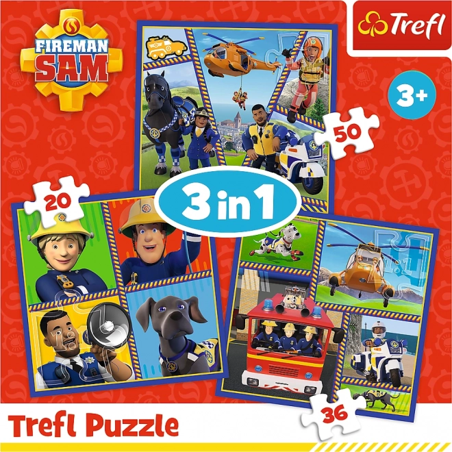 Puzzle Vigile del Fuoco Sam 3in1