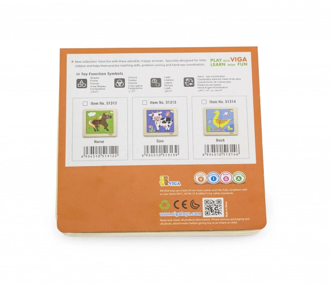 Puzzle in legno per bambini Anatroccolo
