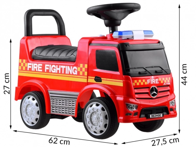 Jeździk bambino Mercedes vigile del fuoco