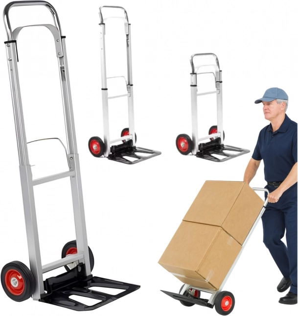 Carrello di trasporto pieghevole in alluminio 90 kg