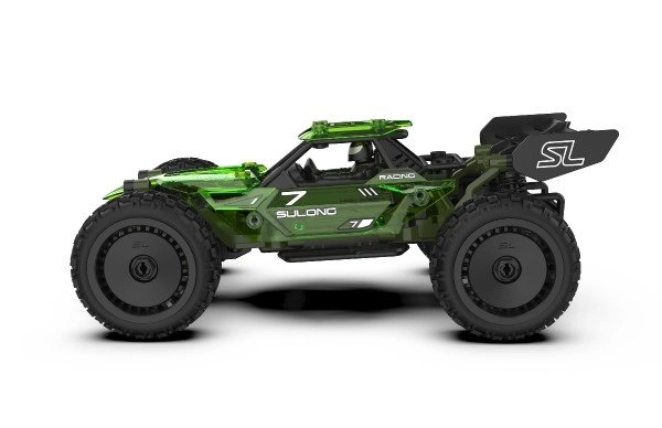 Buggy RC in Plastica Verde 22cm Kit di Montaggio