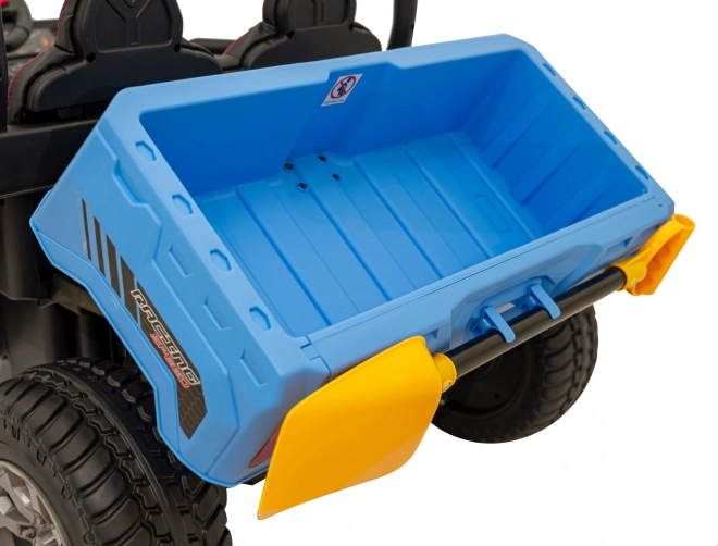 Macchinina per bambini Pick-Up Speed 900 Blue + trazione 4x4 + pala mobile + portabagagli + telecomando + pala + LED audio