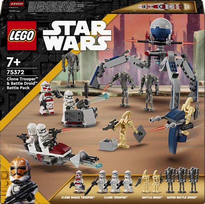 Set da battaglia Clone Trooper e Droide da combattimento STAR WARS