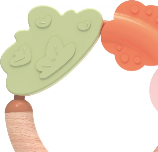 Sonaglio in legno e massaggiagengive 2 in 1 Classic World