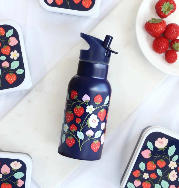 A Little Lovely Company Bottiglia in acciaio inox 500 ml – Fragole