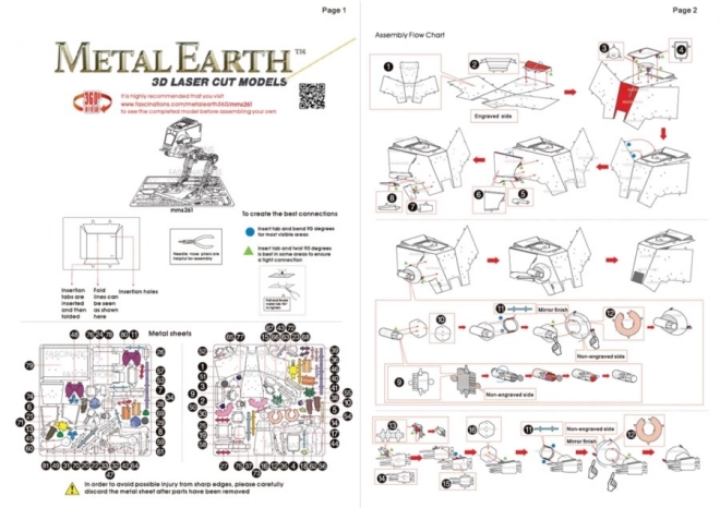 Puzzle 3D Metal Earth Star Wars AT-ST