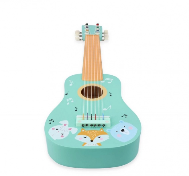 Chitarra in legno Animali