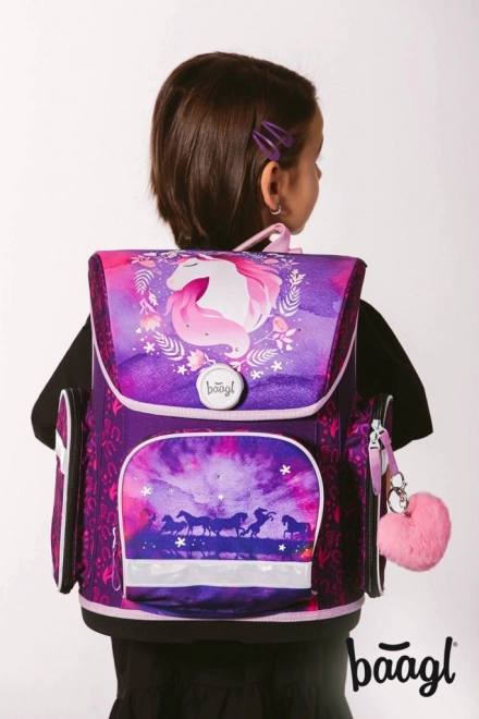 Set scuola ergonomico 5 pezzi Cavallo