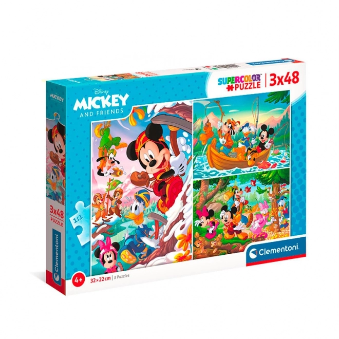 Puzzle SuperColor Mickey Mouse e amici