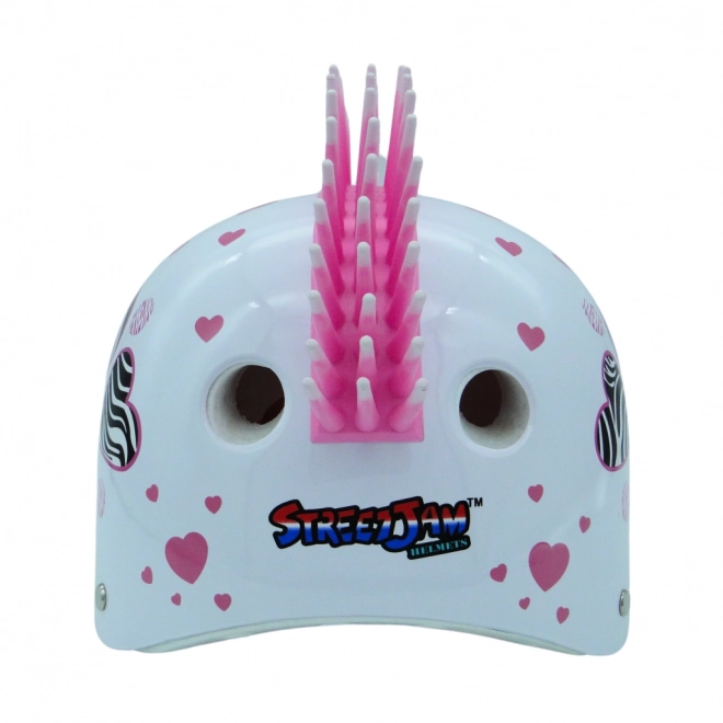 Casco con cuori Zebra - Taglia S