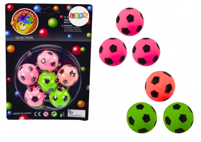 Set Palline di Gomma Calcio 6 Pezzi