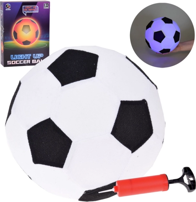 Palla da calcio in gomma brillante morbida