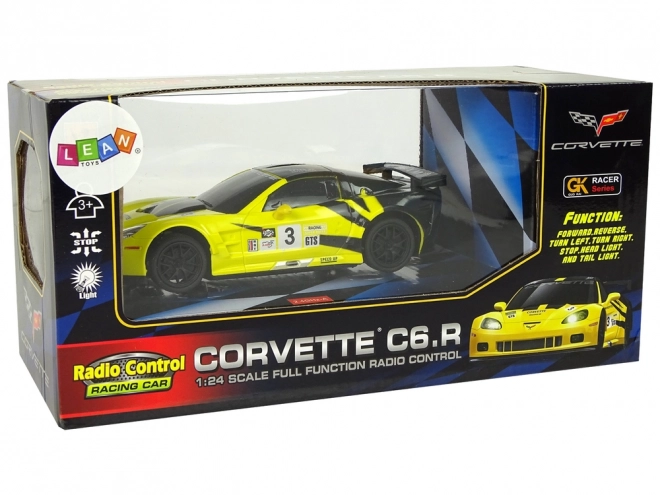 Auto sportivo telecomandato Corvette giallo