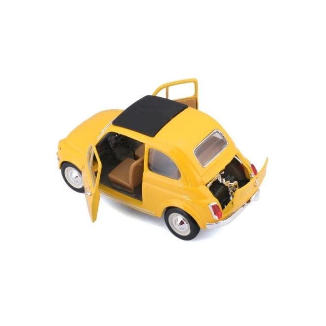 Modello Fiat 500 F 1965 in scala 1:24 giallo