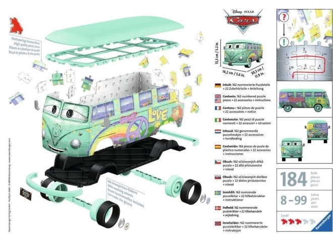 Puzzle 3D Autobus Fillmore di CARS by Ravensburger