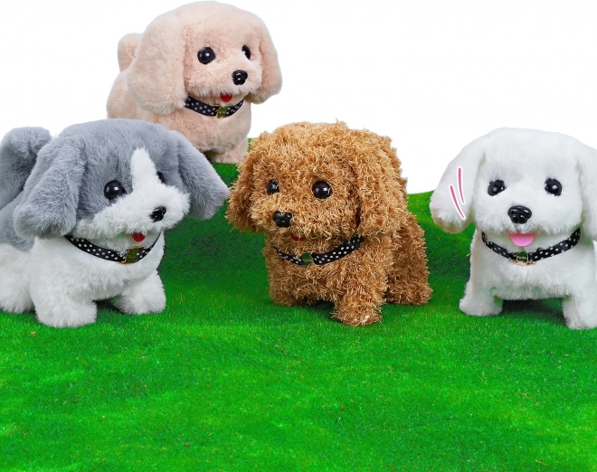 Cagnolino interattivo che cammina 18 cm a batterie