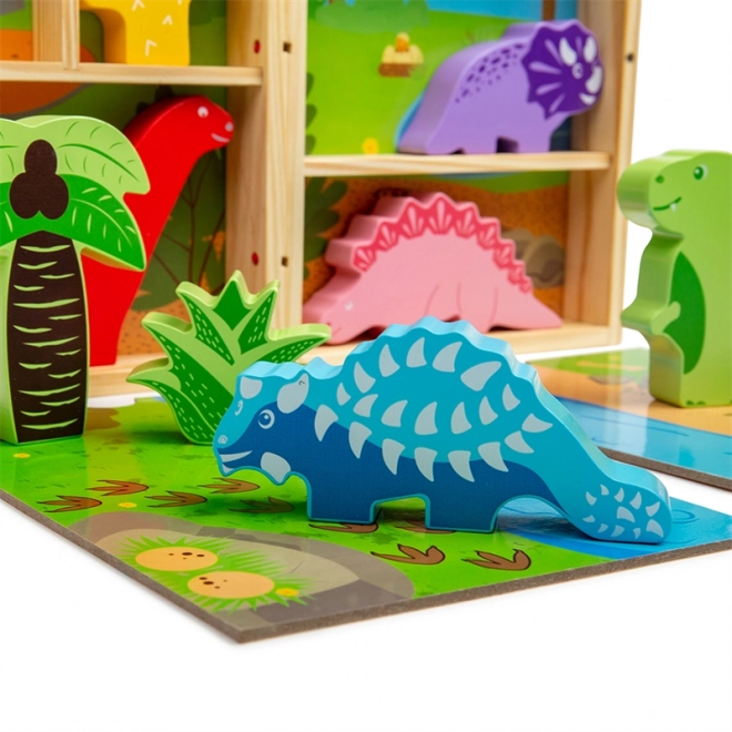 Scatola di gioco Dinosauri Bigjigs Toys