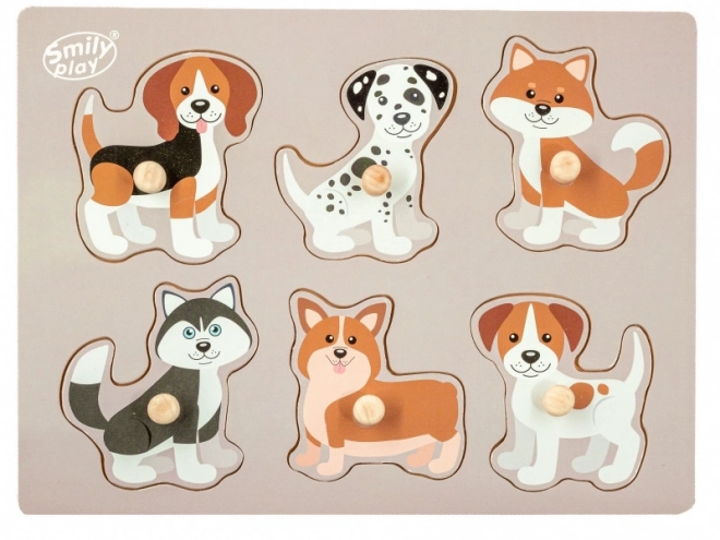 Puzzle in legno Animali Cagnolini