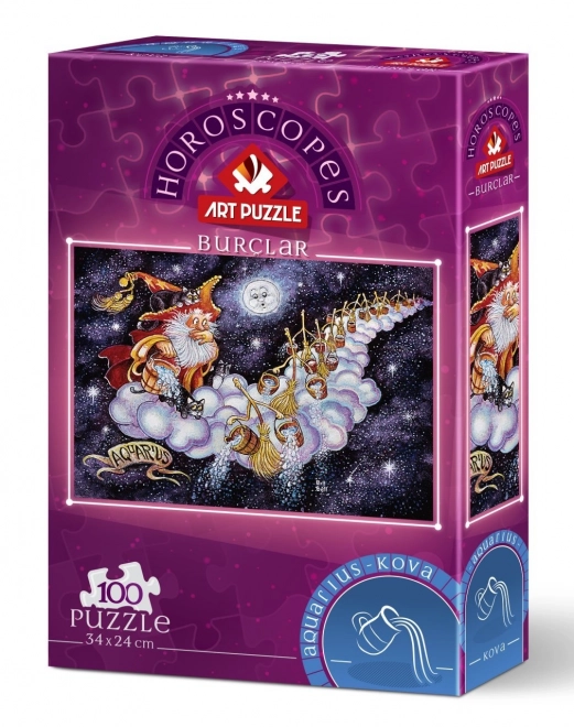 Puzzle Segno Zodiacale Acquario 100 Pezzi