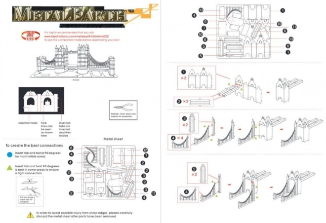 Puzzle 3D Metal Earth Ponte di Londra