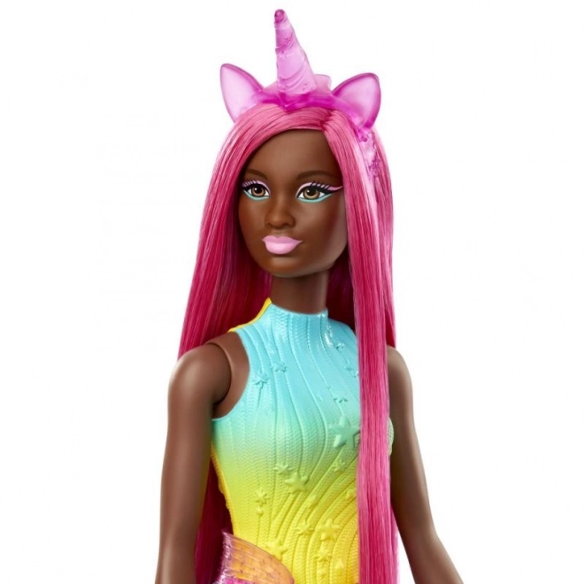 Bambola Barbie Fata Unicorno con Lunghi Capelli