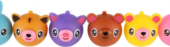 Animale di gomma fischiante con lingua 6 cm
