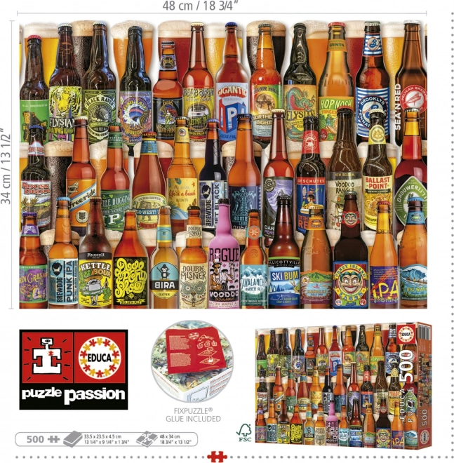 Puzzle Craft Birre 500 Pezzi