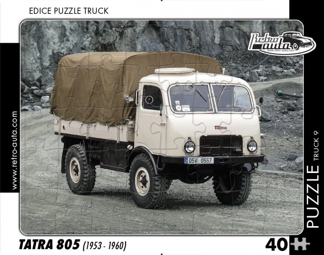 Puzzle Retro Camion Tatra 805 40 Pezzi