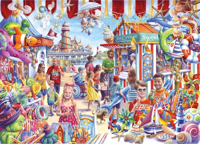 Puzzle souvenir sulla spiaggia 1000 pezzi