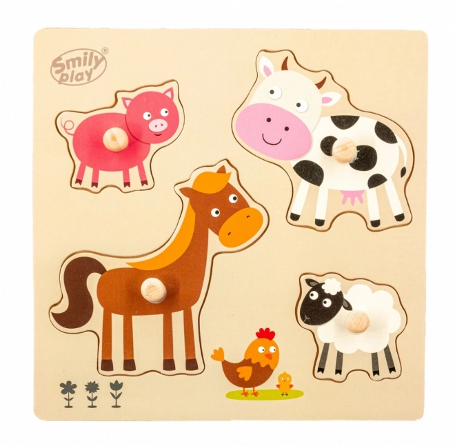 Puzzle in legno con Animali Domestici