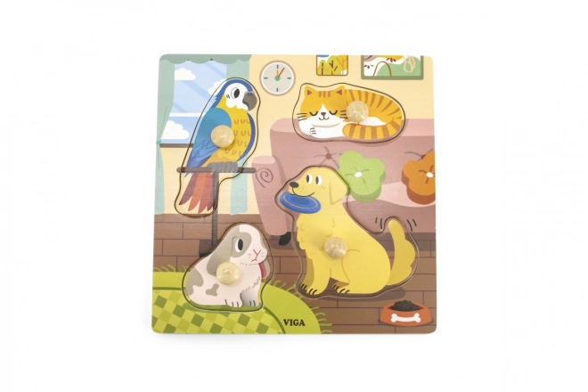 Puzzle in legno animali domestici