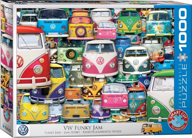 Puzzle Volkswagen Bus: Funky Jam 1000 pezzi