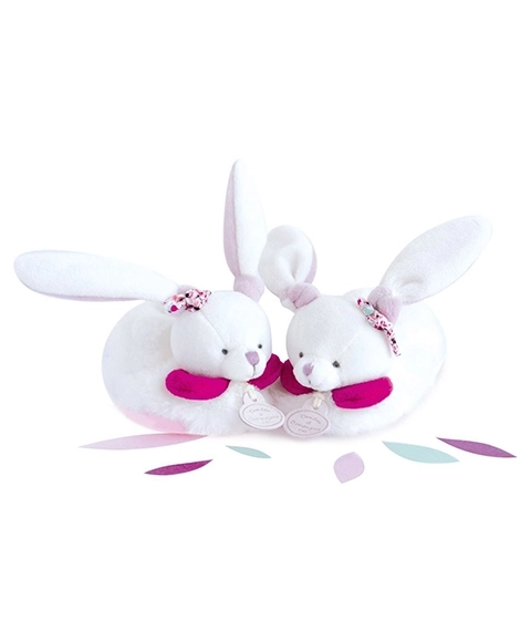 Set regalo Doudou con scarpine e sonagli coniglietto