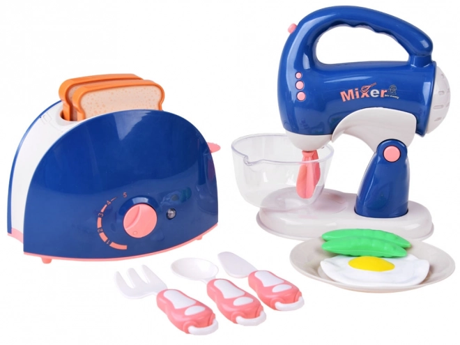 Set di accessori da cucina con tostapane e mixer