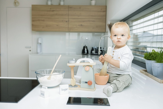 Mixer in Legno per Piccoli Pasticceri