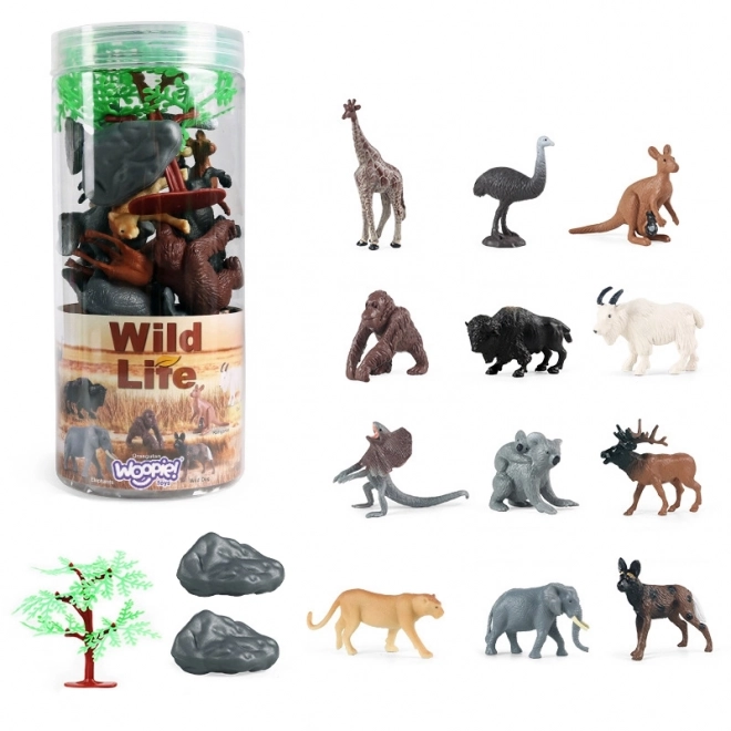 Set di Figurine Animali Selvatici WOOPIE