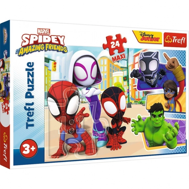 Puzzle Maxi Spidey e Amici