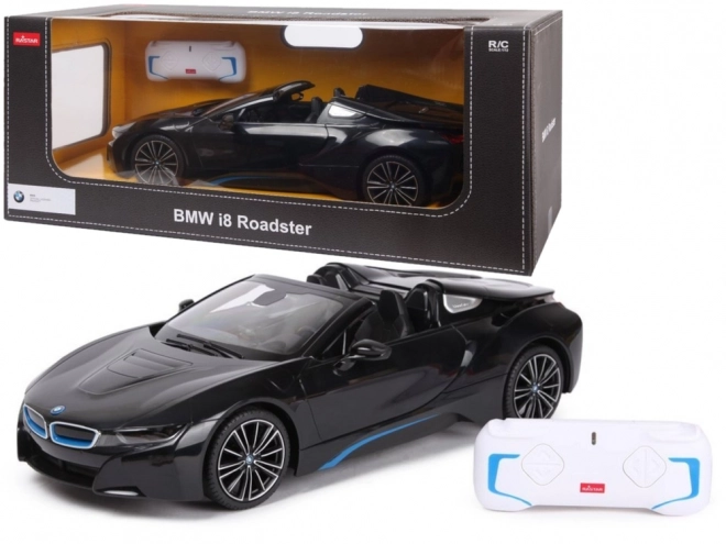 Auto R/C BMW i8 Roadster Rastar nero 1:12