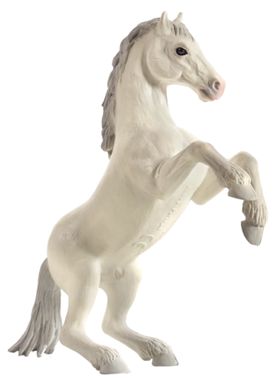 Figurina cavallo selvaggio bianco Mojo