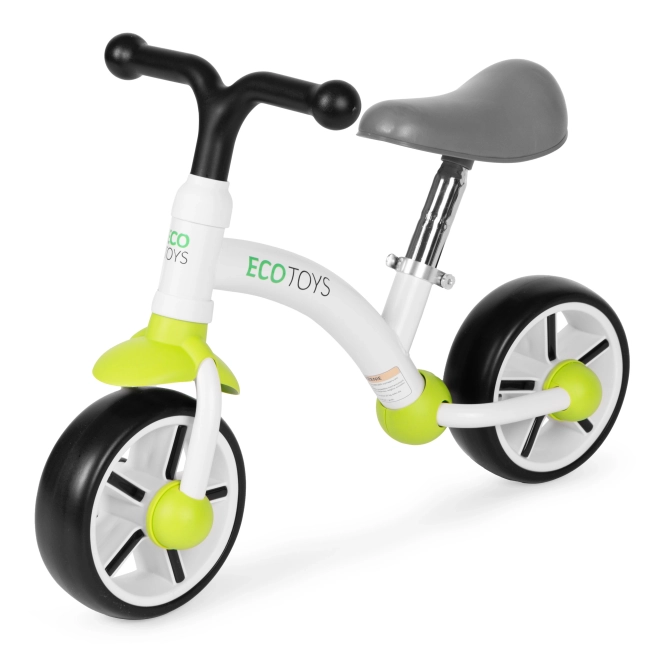 Bici senza pedali per bambini verde con ruote in EVA