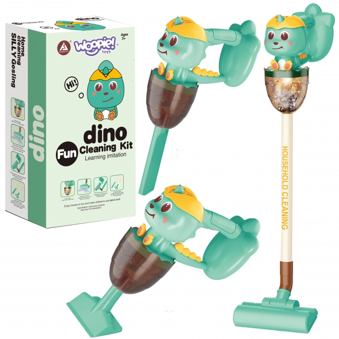 Aspirapolvere Interattivo Dino 3 in 1 con Luci e Suoni Woopie