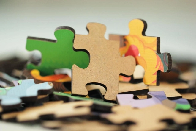 Puzzle di legno Scuola nel Bosco 100 pezzi